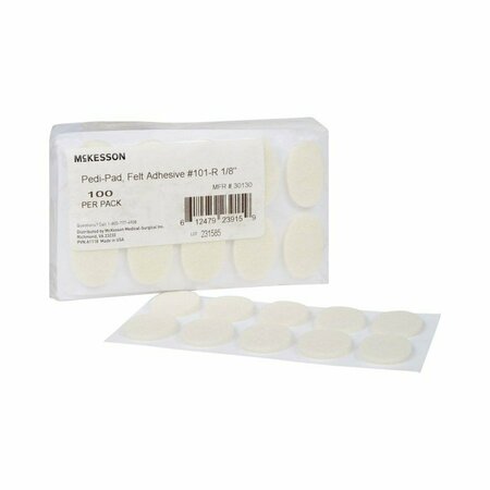 MCKESSON PEDI-PAD Protective Pad, Size 101 - Regular, 100PK 30130